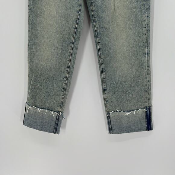7 for all Mankind Women's Logan Stovepipe Jeans - Frost w/raw cut wide Cuff - 26 - Picture 3 of 9